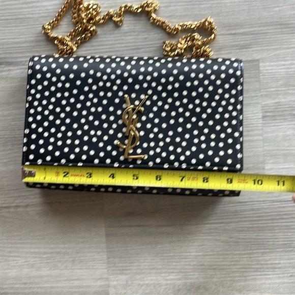 YSL Kate monogram polka dot black/cream shoulder bag ✨ final price ✨ 🎉HP🎉 - Picture 15 of 15